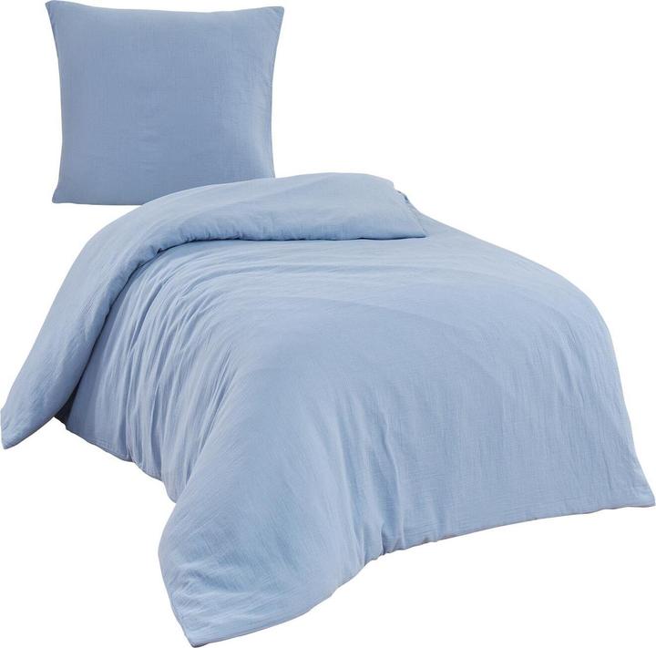 Actual product image Traumschlaf Muslin Uni (Duvet cover, 155x220 cm + 80x80 cm)
