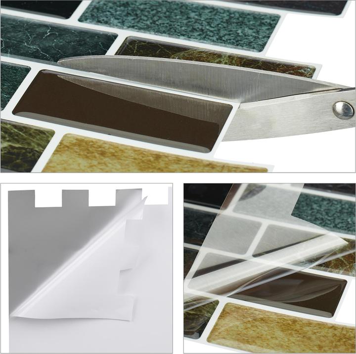Actual product image Relaxdays Tile stickers (31 x 0.1 x 31 cm)