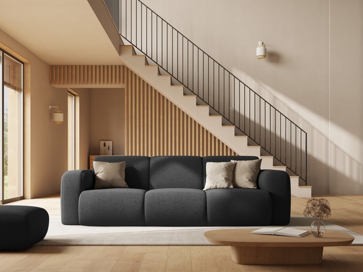 Actual product image Micadoni Sofa, "Molino", 3 Seats, 235x95x72Made in Europe (2 person sofa, 3-seater, 4-seater)