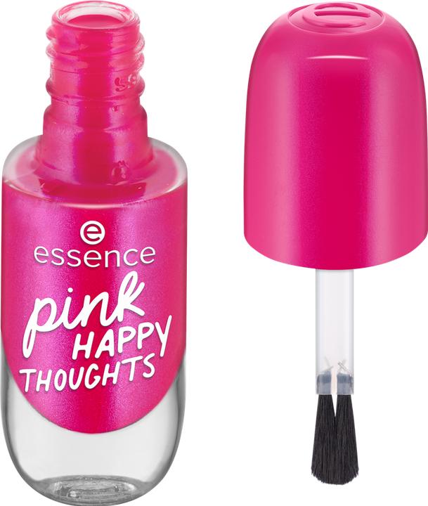 Actual product image essence gel nail colour (15 pink HAPPY THOUGHTS, Gel-Effect Nail Polish)