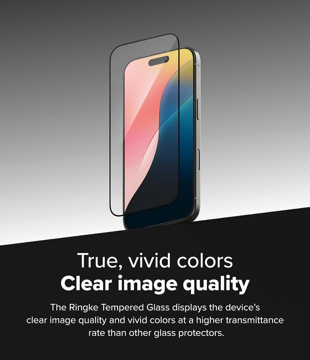 Image du produit Ringke Protecteur d'écran pour iPhone 16 Pro EASY SLIDE TEMPERED GLASS 2 pack, w installation Jig (2 pièce(s), Apple iPhone 16 Pro)