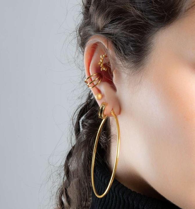 Immagine prodotto Bijouteria Piercing orecchio (Rivestimento in PVD (colore oro), Titanio)