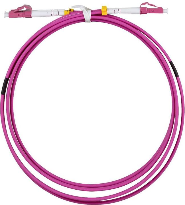 Produktbild LogiLink Stahlarmiertes Glasfaser-Patchkabel OM4, Duplex LC/UPC - LC/UPC, 7,5 m (7.50 m)
