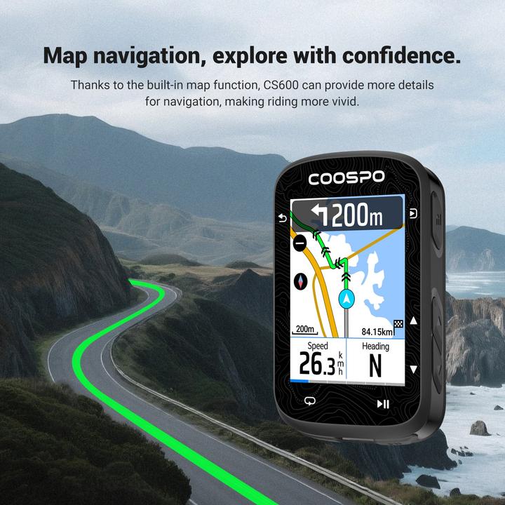 Produktbild Coospo CS600 GPS Bike Computer (Map Navigation Colorful Touch Screen)