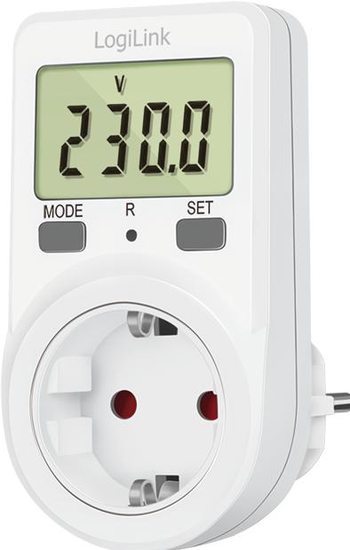 Actual product image LogiLink Energy cost meter, white
