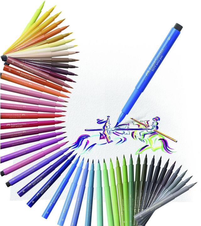 Actual product image Faber-Castell Artist Pen (Multicoloured, Landscape, 6 x)