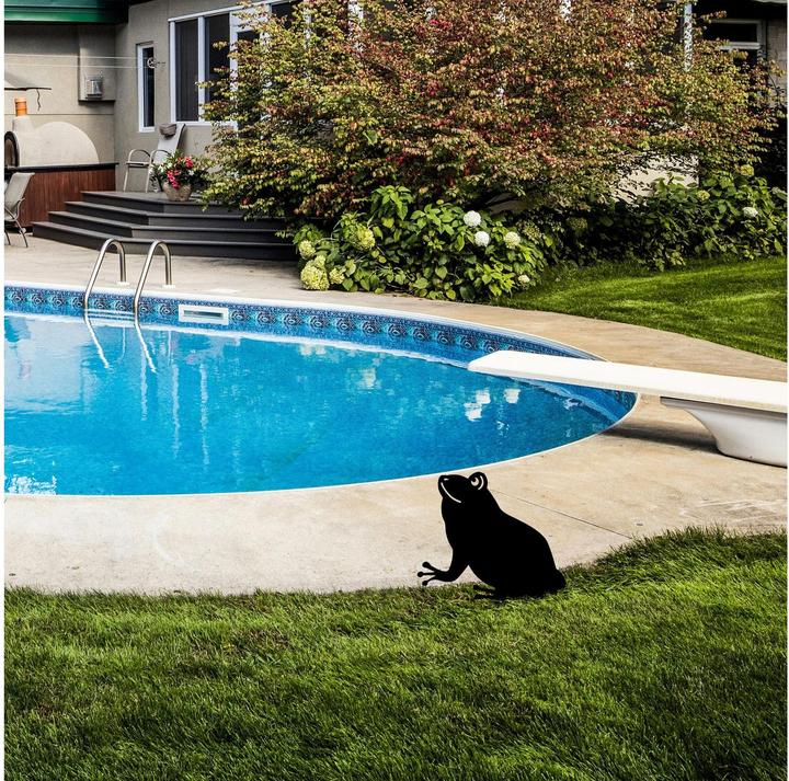 Actual product image Wallxpert Gartenstecker Frosch 34 x 22 cm