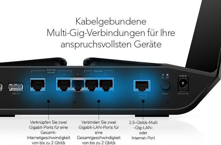 Productafbeelding Netgear WL Router RAXE500-100EUS AXE11000 Nighthawk