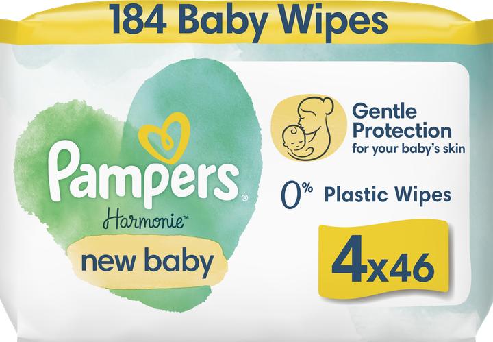 Actual product image Pampers Harmony New Baby (184 Piece)