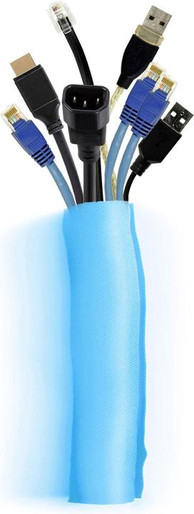 Actual product image Multibrackets Cable guide, blue, in 25m carton unroll box (Cable hole, 2500 cm)