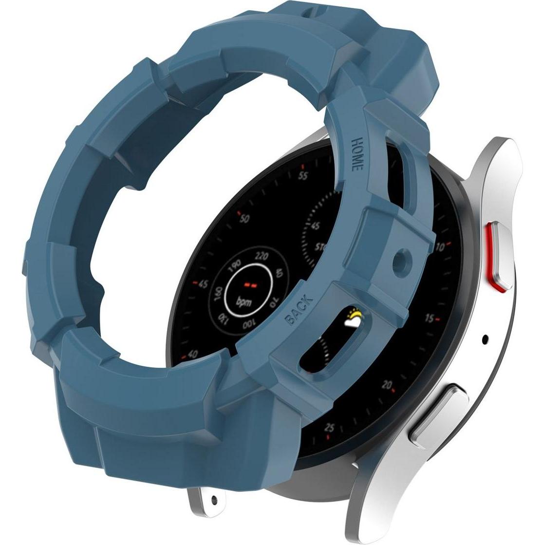 Thumbnail - König Design Schutz Tasche Hülle für Samsung Galaxy Watch5 44mm Case Cover Bumper Etui Tasche, Smartwatch Zubehör, Blau