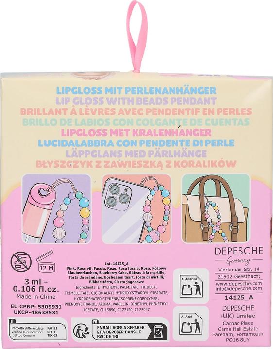 Immagine prodotto Top Model Topmodel - Lip Gloss with Beads Pendant - CANDY GLAM - 3 ml