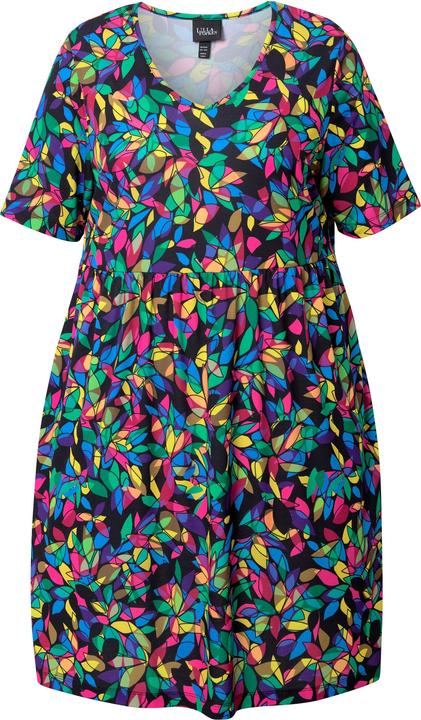 Produktbild Ulla Popken Longshirt, A-Linie, V-Ausschnitt, Halbarm, Taschen (50, 52)