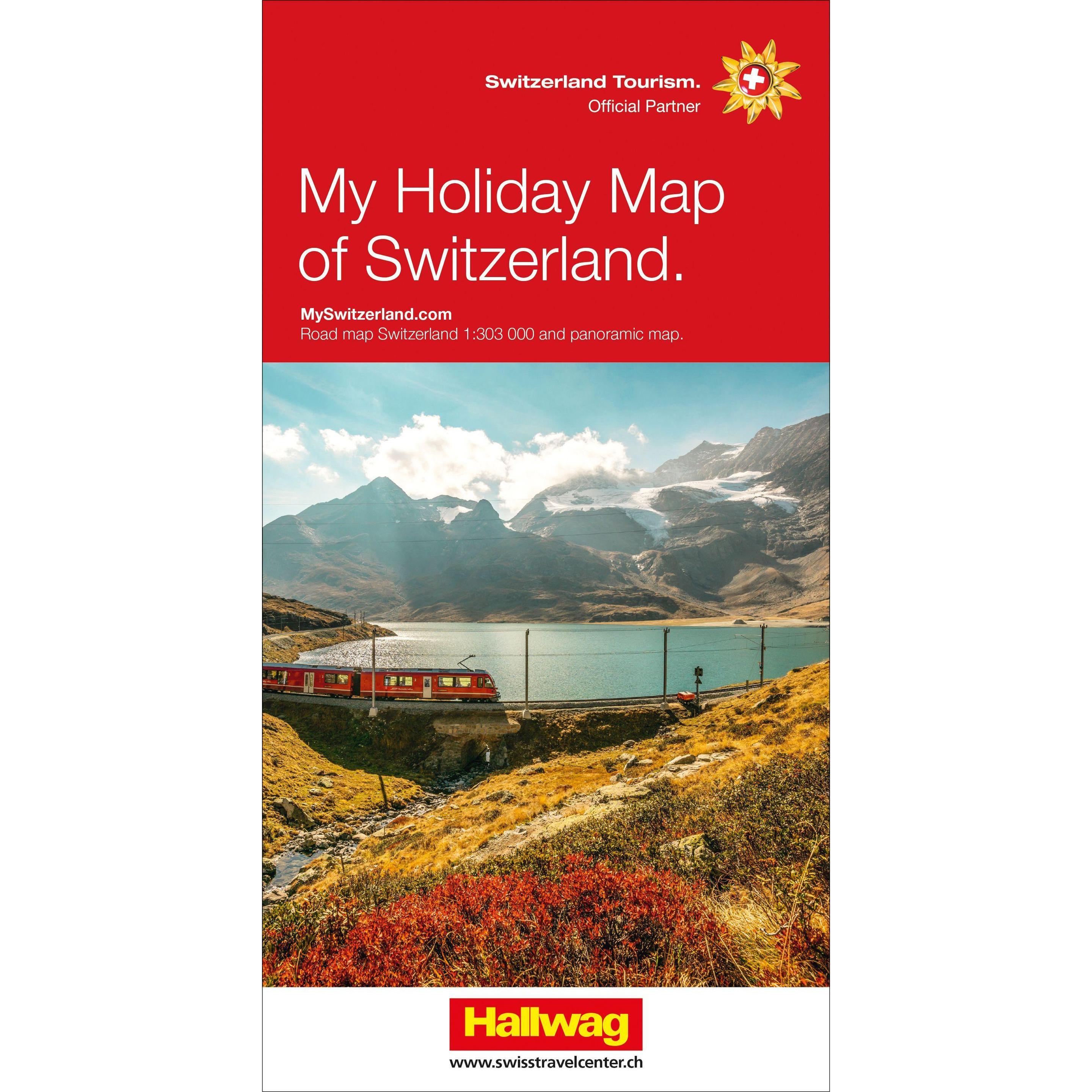 Suisse ma carte vacances - My Holiday Map of Switzerland, Landkarte