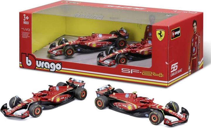 Produktbild Bburago F1 Ferrari SF-24 '24 2er-Set 1:43 Modellauto