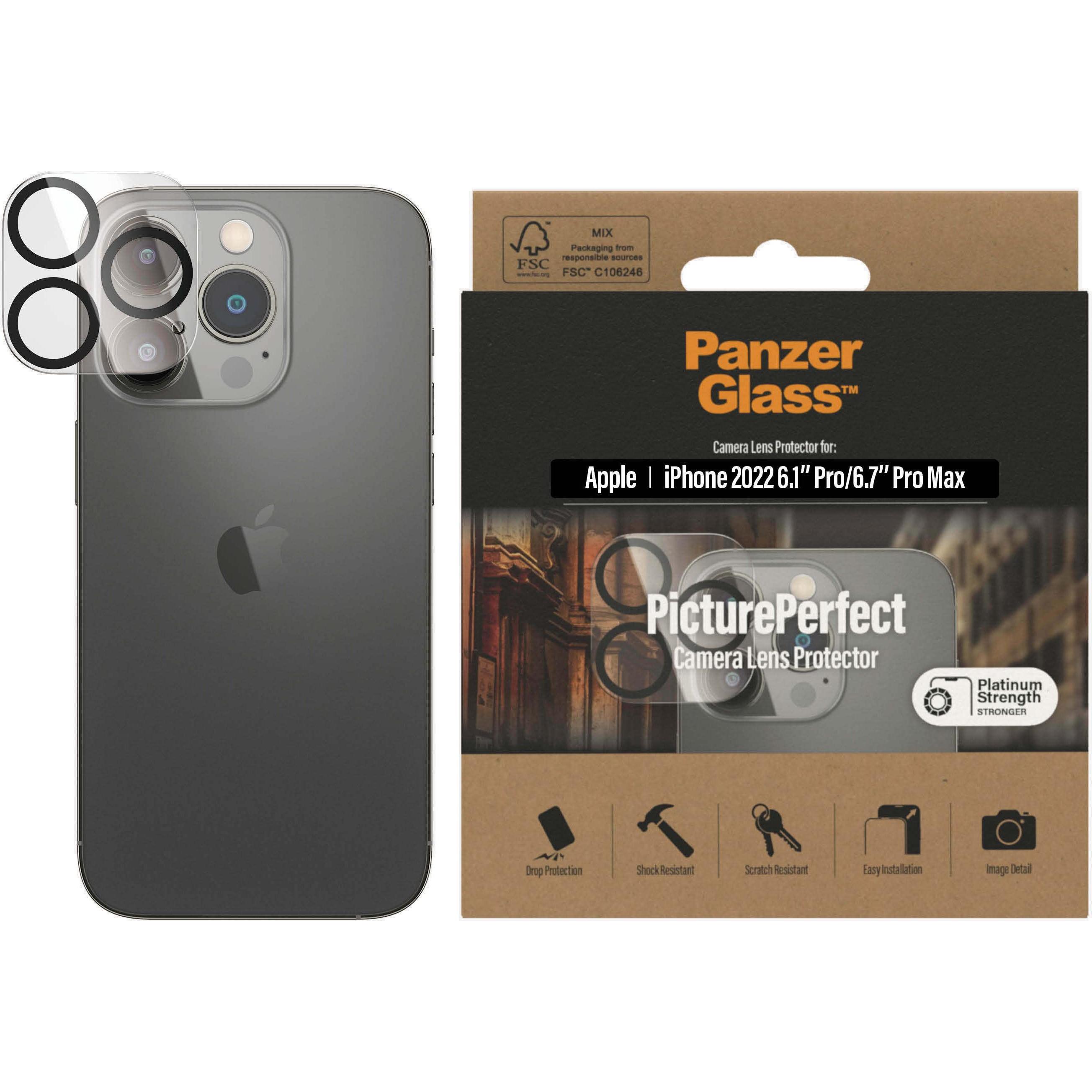 Thumbnail - PanzerGlass Camera Protector (1 Stück, Apple iPhone 14 Pro Max, Apple iPhone 14 Pro), Smartphone Schutzfolie, Transparen...