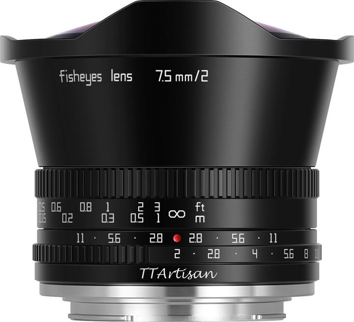 TTArtisan 7.5 mm, f/2.0 (Micro Four Thirds, APS-C / DX)