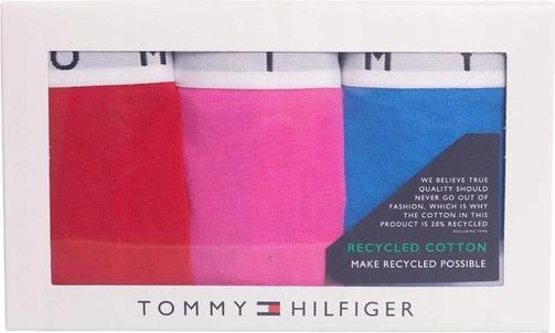 Produktbild Tommy Hilfiger Damen 3P Thong 521 Tangahöschen, Deep Crimson/Pink Amour/Deep Blue, S (S, 3er Pack)