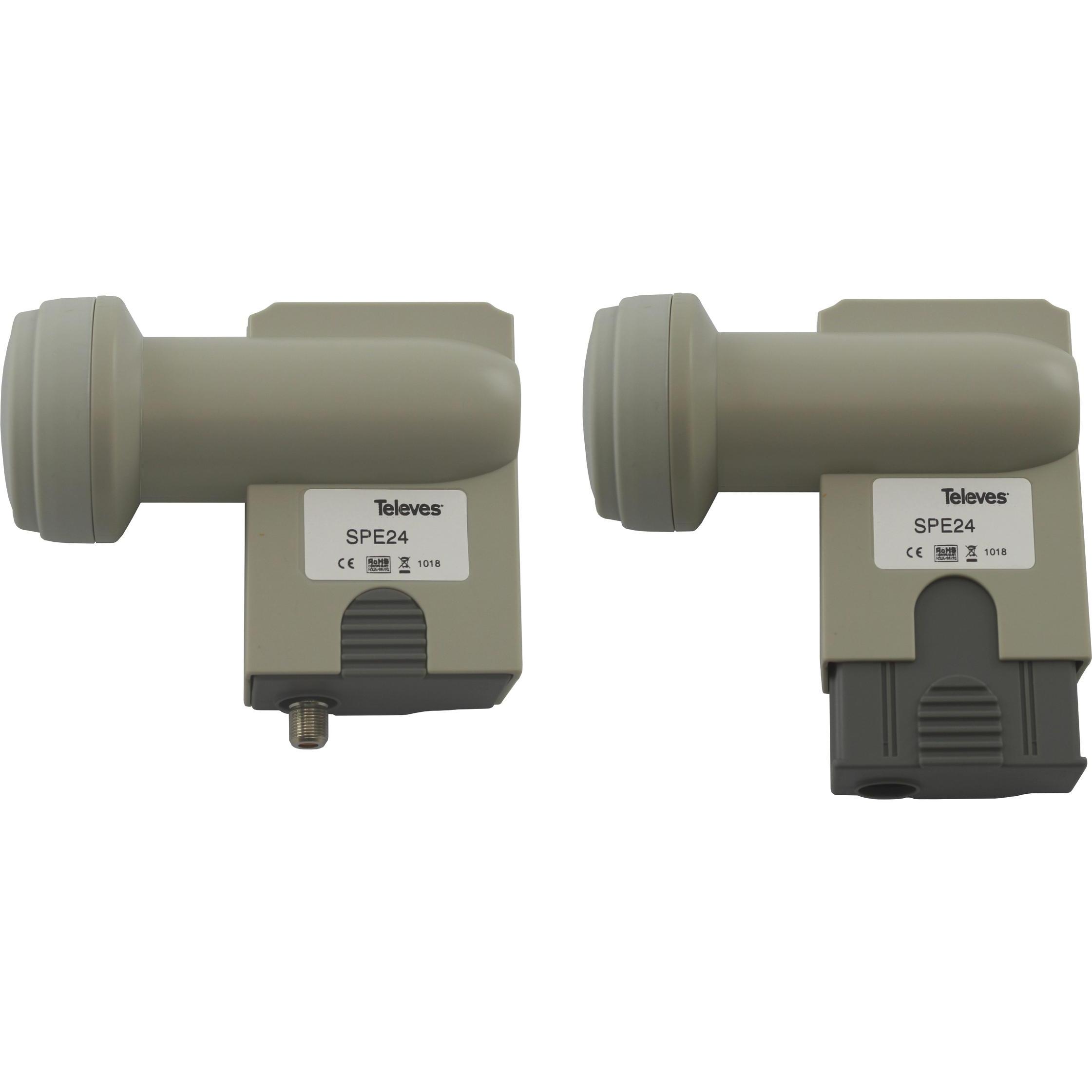 Thumbnail - Televes Speisesystem SPE 24 SCR für 24 Receiver (40mm), LNB, Grau