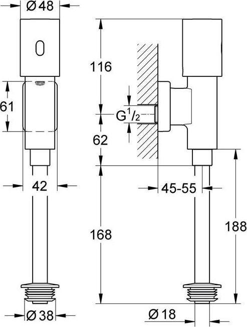 Actual product image Grohe Infrarot-Elektronik TECTRON SKATE
