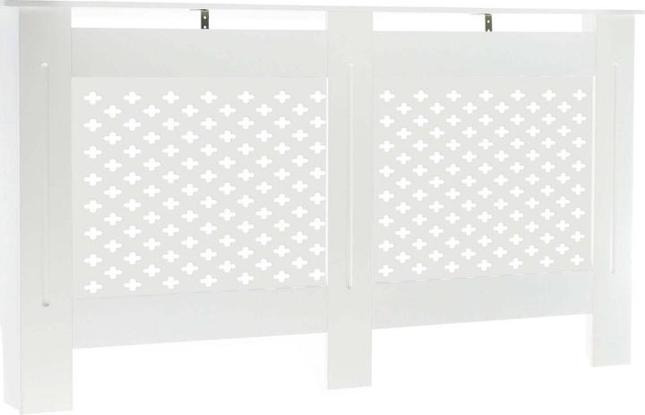 Produktbild Wiltec Toboli Heizkörperverkleidung weiss 152x19x82cm Heizkörperabdeckung MDF Heizkörper