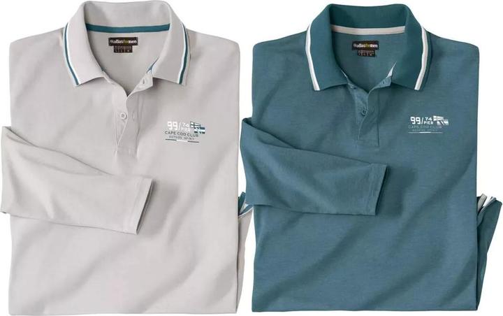 Produktbild Atlas For Men Poloshirt (2erPack) Langärmlig (5XL)