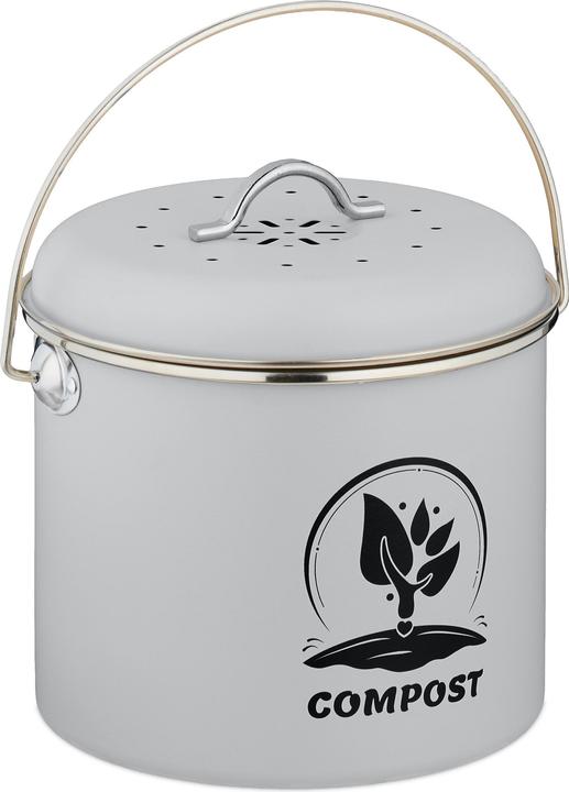 Produktbild Relaxdays Runder Komposteimer Küche 3,5 Liter (3.50 l)