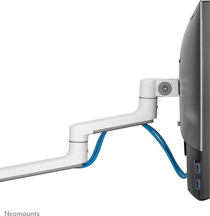 Actual product image Neomounts Table mount dual 100x100 -8kg 17-27"/h?v/incline/pivot/clamp/white? (Table, 27.01")