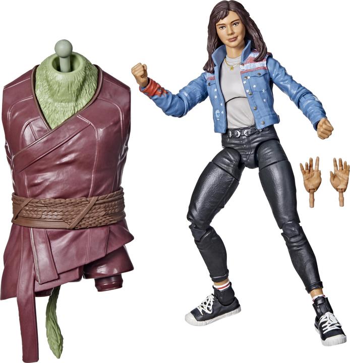 Produktbild Hasbro Legends Series America Chavez Action Sammelfigur (15 cm), 2 Accessoires und 1 Build-A-Figure