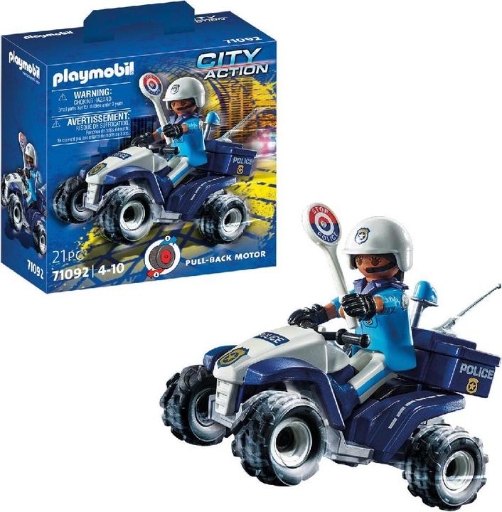 Image du produit Playmobil Police Speed Quad (71092, Playmobil City Action)
