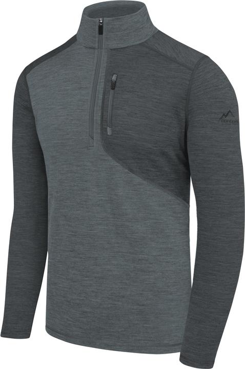 Actual product image Normani Men's merino long sleeve with 1/4 zip "Mildura" - 9131 (6XL)
