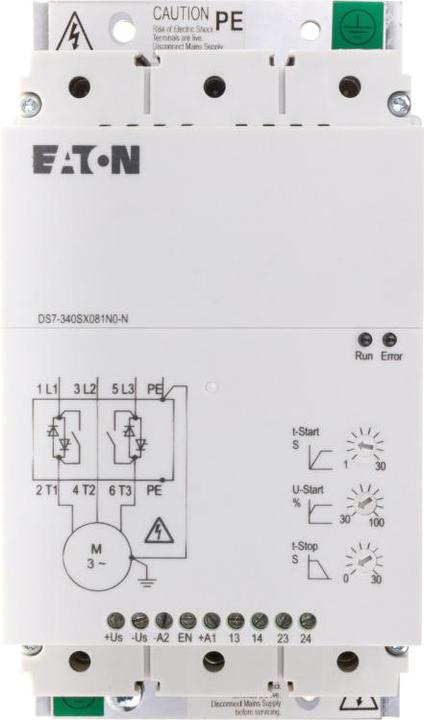 Actual product image Eaton Soft starter, 81 A, 200-480 V AC, Us= 24 134919