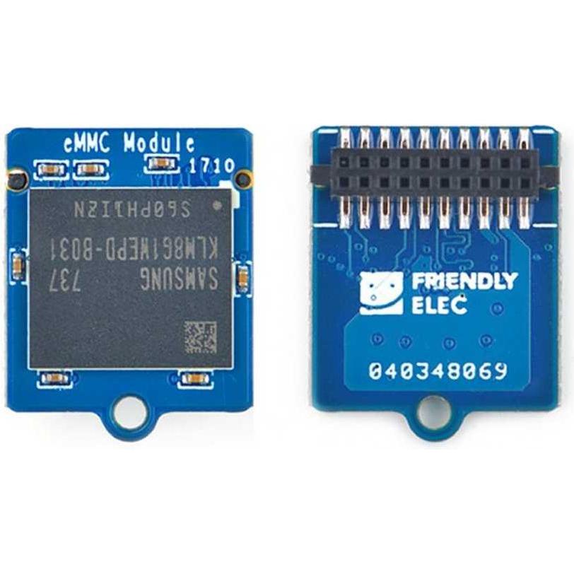 Allnet FriendlyELEC 32GB eMMC Module per l'avvio del sistema operativo senza adattatore SD, Scheda + Kit di sviluppo