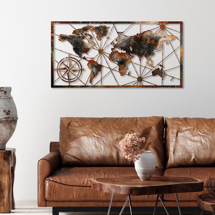Immagine prodotto Wallxpert Mappa del mondo in metallo