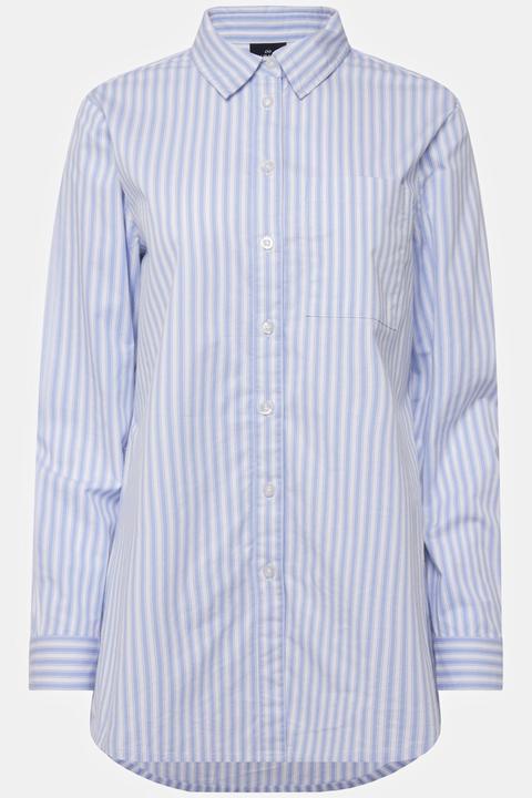 Actual product image Laurasøn Striped Long Sleeve Button Down Blouse (M)