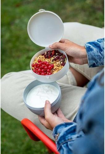 Produktbild Koziol Lunchbox Bento M Weiss/Blau