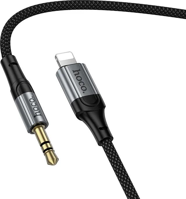 Produktbild Hoco Cable Cable AUX Jack 3,5 mm to Lightning 1,5 m UPA33A black (1.50 m, AUX Kabel)
