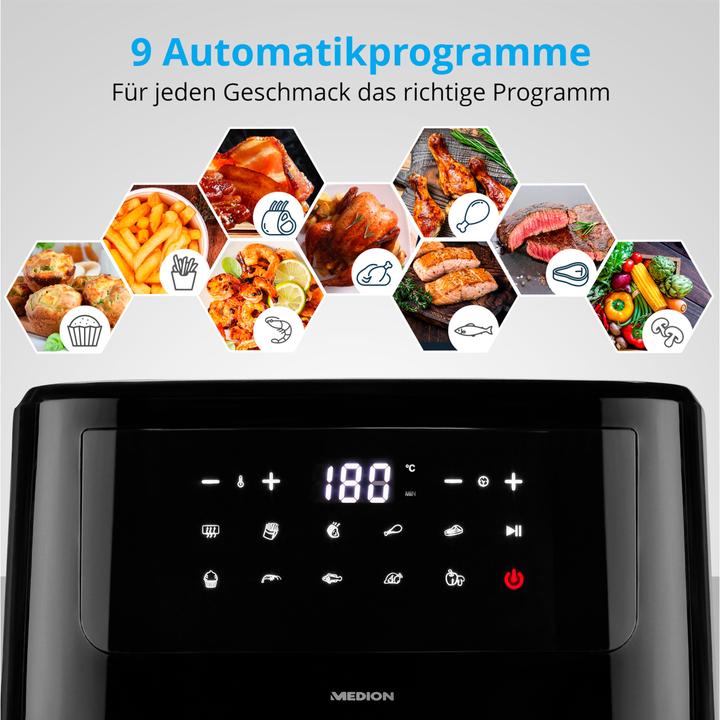 Produktbild Medion MD 11750 Life P10 XL Duo-Heissluftfritteuse