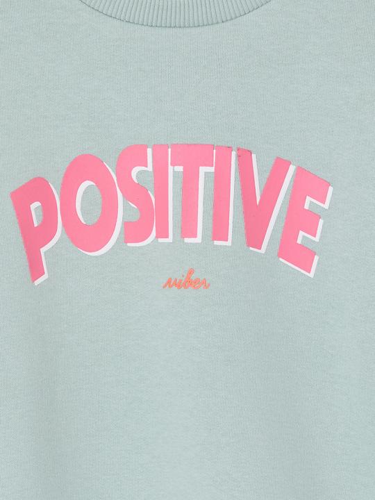 Produktbild Vertbaudet Sweatshirt mit Message-Print Mädchen, Recycling-Polyester (140)