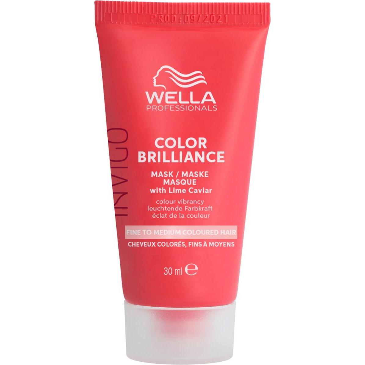 Wella, Haarmaske, Invigo Color Brilliance Mask Feines bis Mittelfarbiges Haar (30 ml)