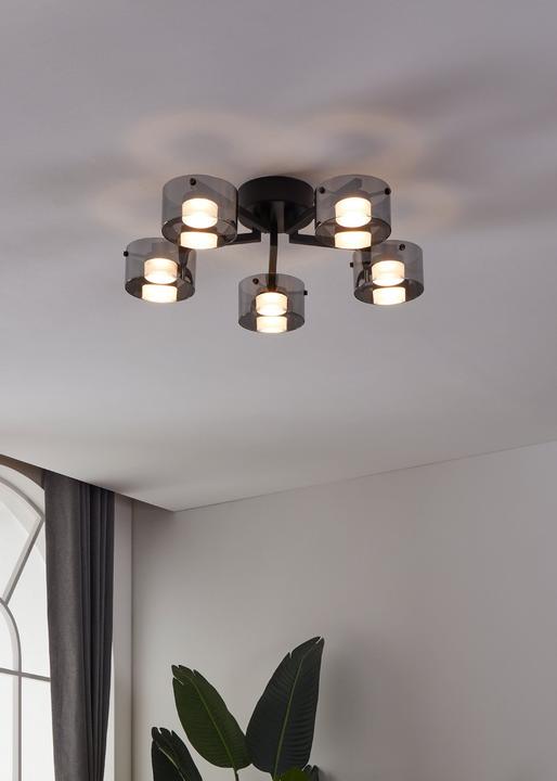 Produktbild EGLO Leuchten LED-Deckenleuchte Copillos LED 5 x 5, 4W 3000K Silber (750 lm)