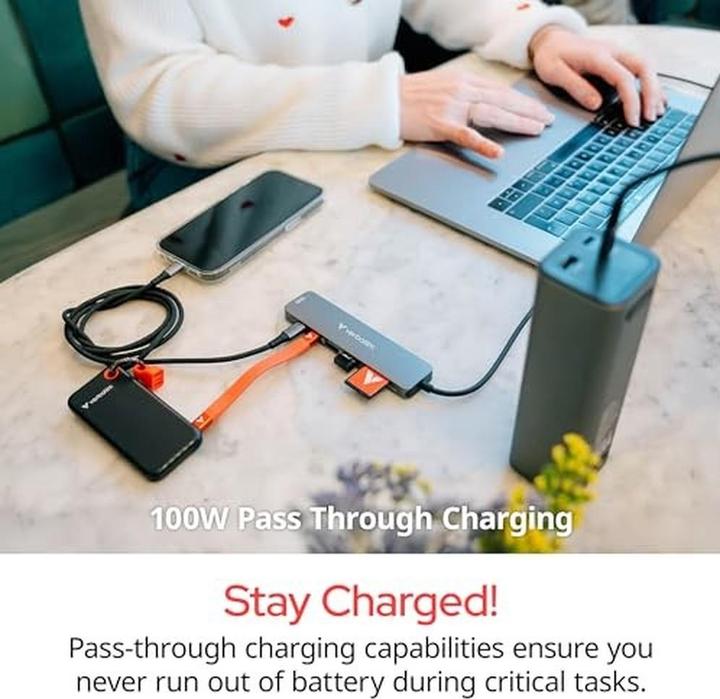 Produktbild Verbatim HUB USB-C 6PORT RJ45 (USB-C, 6 Ports)