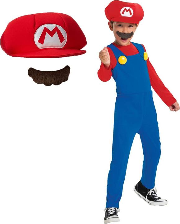 Actual product image Jakks Pacific Disguise - Super Mario Costume - Mario (116 cm) (115799L) (128, 134, 140)