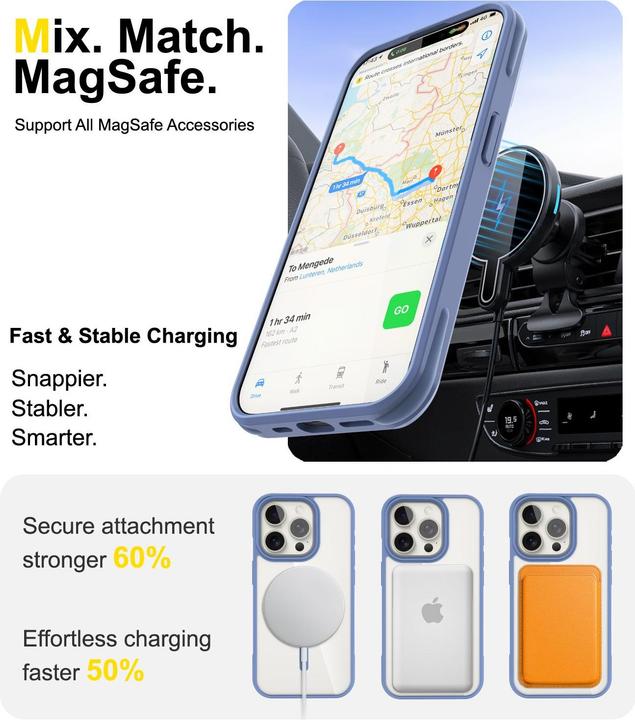 Immagine prodotto Cadorabo Custodia per Apple iPhone 15 PRO compatibile con MagSafe (Apple iPhone 15 Pro)