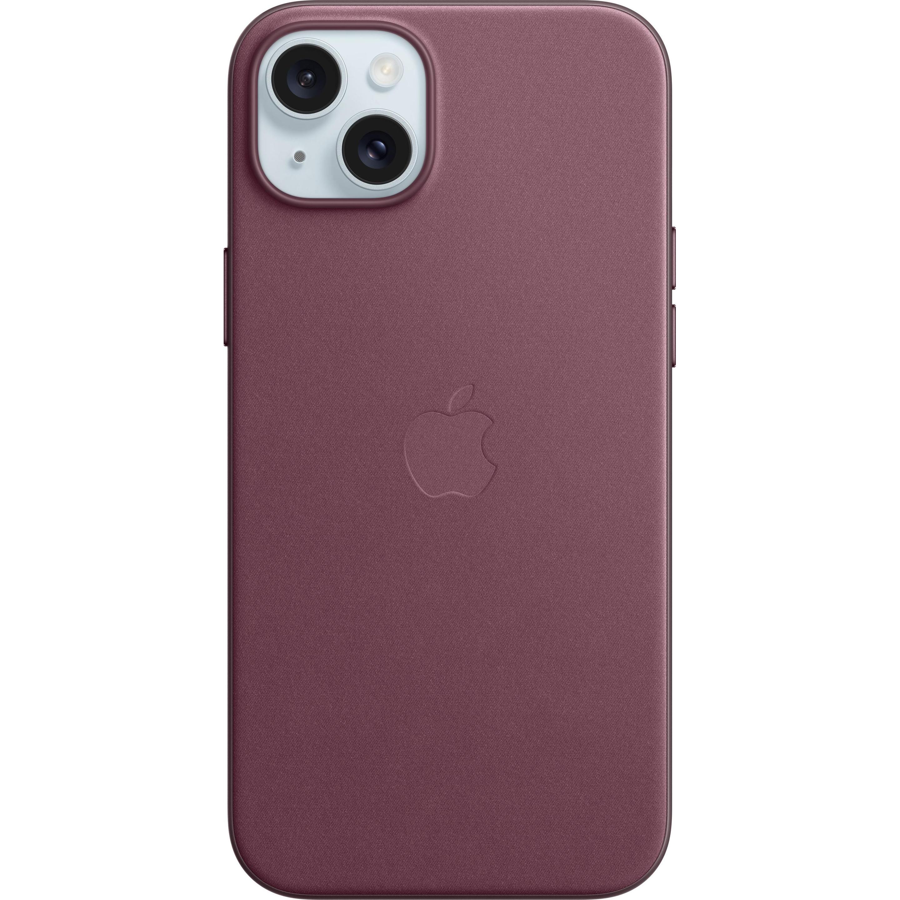 Apple Feingewebe Case mit MagSafe (Apple iPhone 15 Plus), Smartphone Hülle, Rot