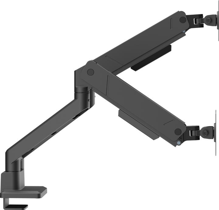 Productafbeelding Deltaco mounting kit - for 2 LCD displays/ curved LCD displays - gas spring up to 16 kg - black (Tabel, 35", 16 kg)