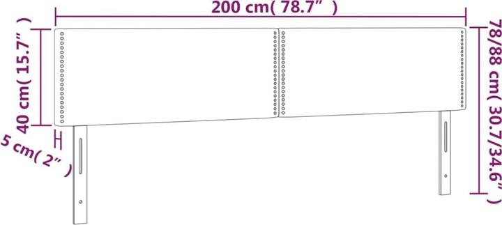 Produktbild vidaXL Eudor (200 x 5 x 88 cm)