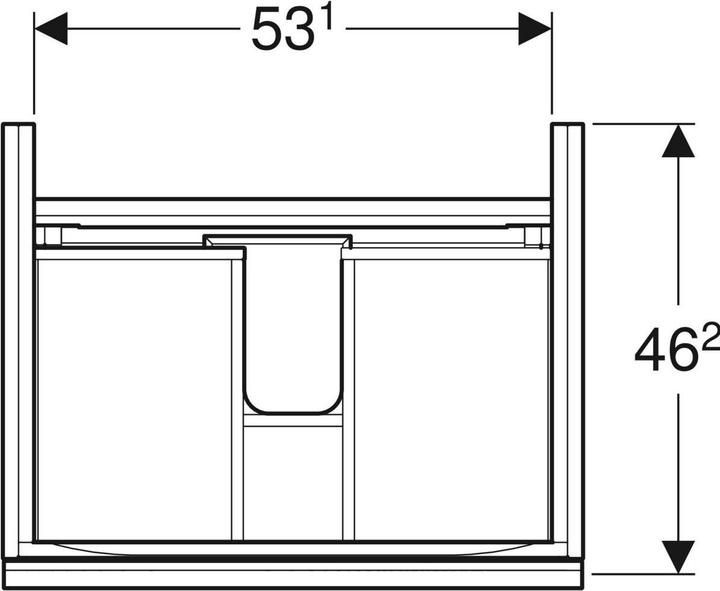 Produktbild Geberit 500.609.16.1 (59.5 x 47.5 x 53.5 cm)