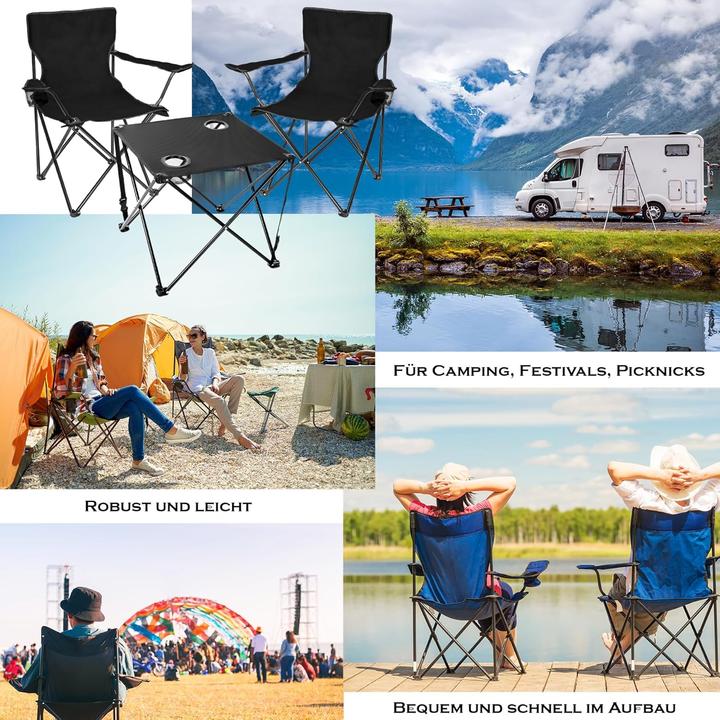 Image du produit BigDean Campingstuhl & Campingtisch-Set