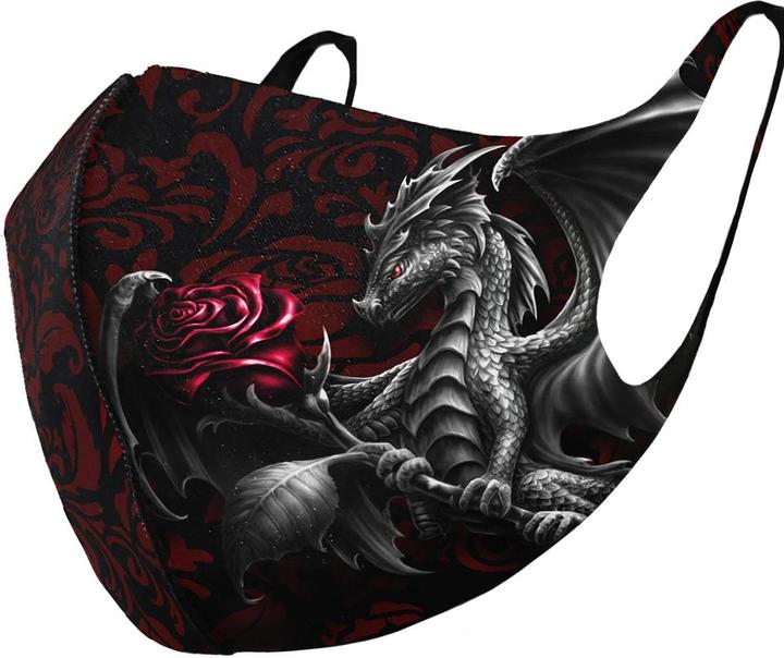 Actual product image Spiral Dragon Rose Face Mask